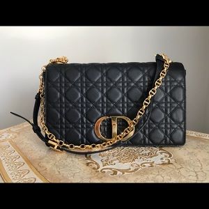 Black Dior Caro Bag